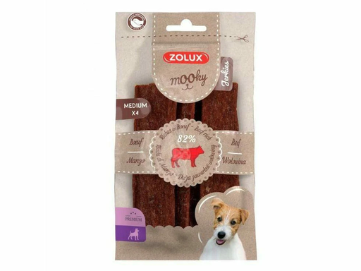 [30138100462] Zolux: Mooky Premium Jerkies Medium - 4 Pcs | Beef