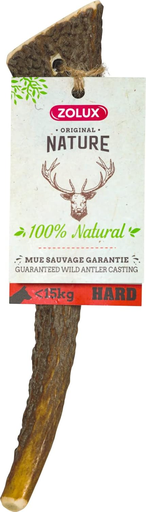 [30138100475] Zolux: Natural Deer Antler Hard for Dogs Under 15kg