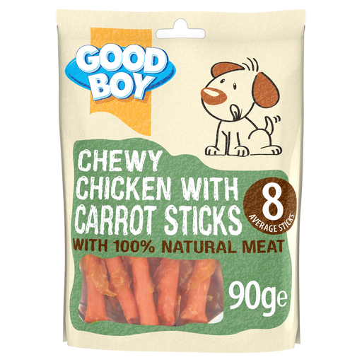 [30138100487] Armitage: Chewy Sticks - 90g | Chicken & Carrot