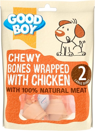[30138100492] Armitage: Chewy Wrapped Bones - 2 Pack | Chicken Wrapped