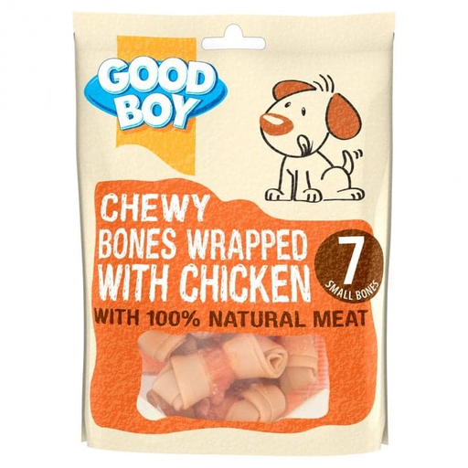 [30138100494] Armitage: Mini Chewy Wrapped Bones - 7 Pcs | Chicken Wrapped