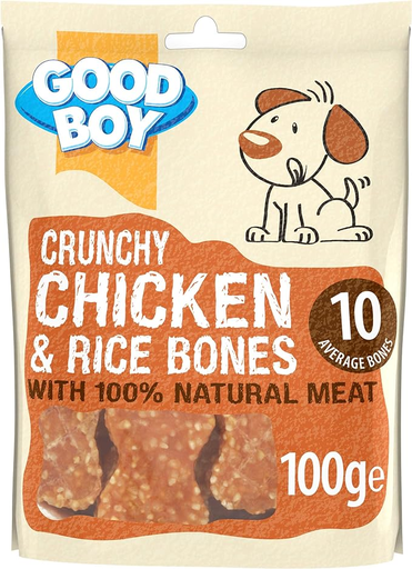 [30138100495] Armitage: Crunchy Bones - 100g | Chicken & Rice