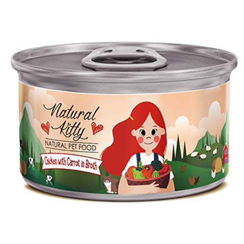 [30138100687] Natural Kitty: With Carrot In Broth - 80g