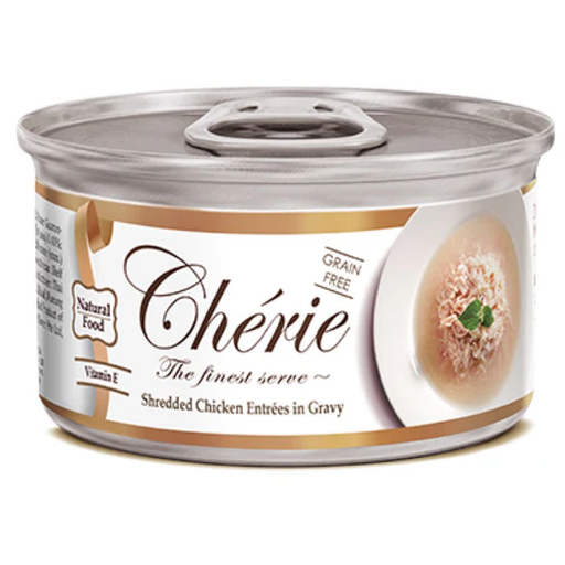 [30138100693] Cherie: Shredded Chicken EntrÃ©es In Gravy - 80g
