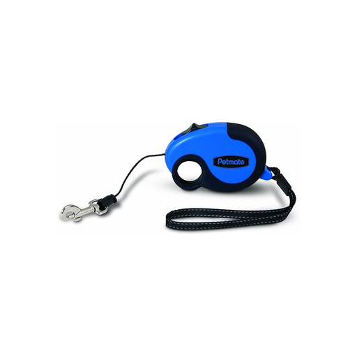 [30138100002] Retractable Leash - Blue & Black