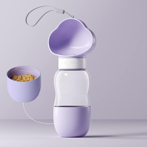 [30138100008] Portable Pet Feeder - Purple