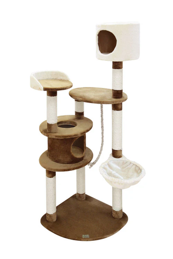 [30138100384] Fauna: camila Cat Pole | Brown-White
