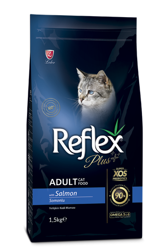 [30138100619] Reflex: Plus Adult Cat Food - 15kg | Salmon
