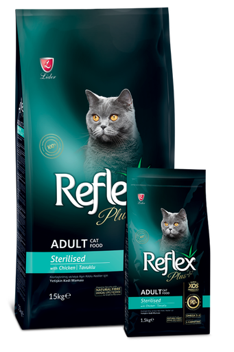 [30138100620] Reflex: Plus Sterilised Adult Cat Food - 15kg | Chicken