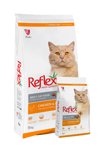[30138100621] Reflex: Multi Color Adult Cat Food - 15kg | Chicken