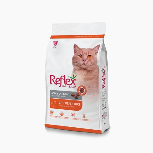 [30138100631] Reflex: High Quality Adult Cat Food - 3kg | Chicken and Rice