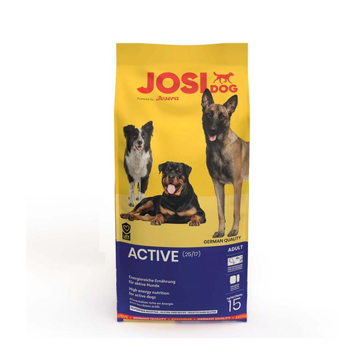 [30138100673] Josera: JosiDog Active Dry Dog Food For Active Dogs - 15Kg | Chicken & Plant Based Protein