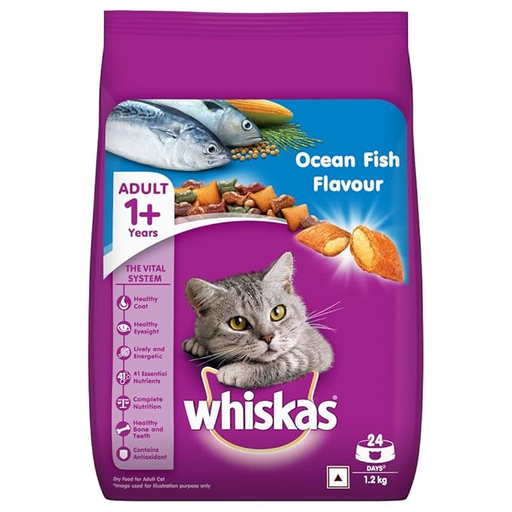 [30138100704] Whiskas Ocean Fish Dry Cat Food - 1.2kg