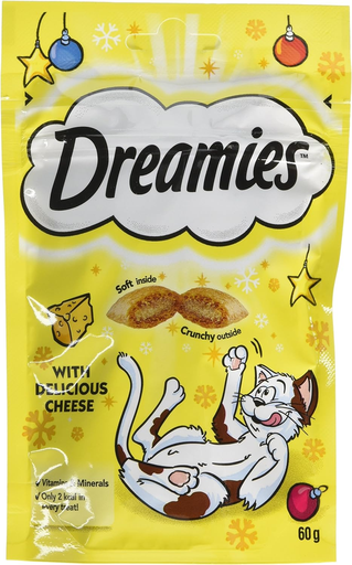 [30138100714] Dreamies Cat Treats Cheese - 60g