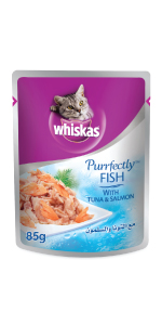 [30138100723] Whiskas: Purrfectly Tuna and Salmon Cat Wet Food - 85g