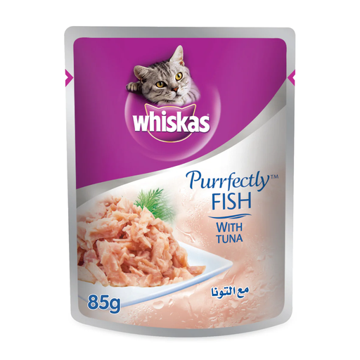[30138100724] Whiskas Purrfectly Tuna Cat Wet Food - 85g