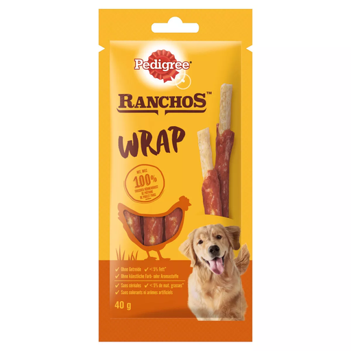 [30138100729] Pedigree Ranchos Wrap Dog Treats - 40g