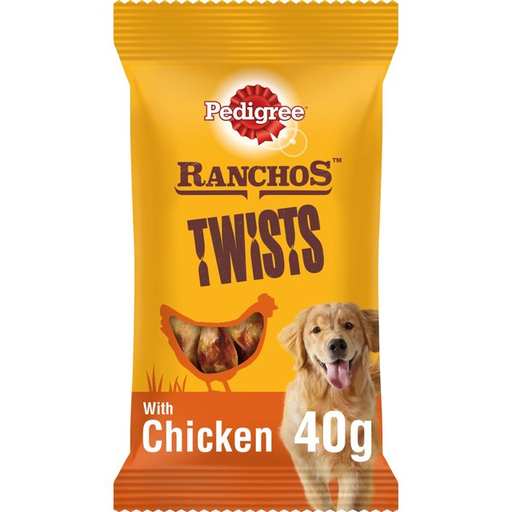 [30138100730] Pedigree Ranchos Twist Dog Treats - 40g