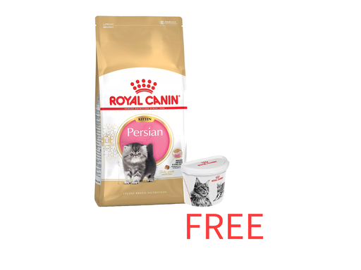 [30138100805] Royal Canin: Feline Breed Nutrition Persian Kitten - 2kg with Free Royal Canin Dry Cat Food Container - 2Kg