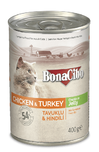 [30138100850] Bonacibo Adult Cat Canned Wet Food Chicken 400g