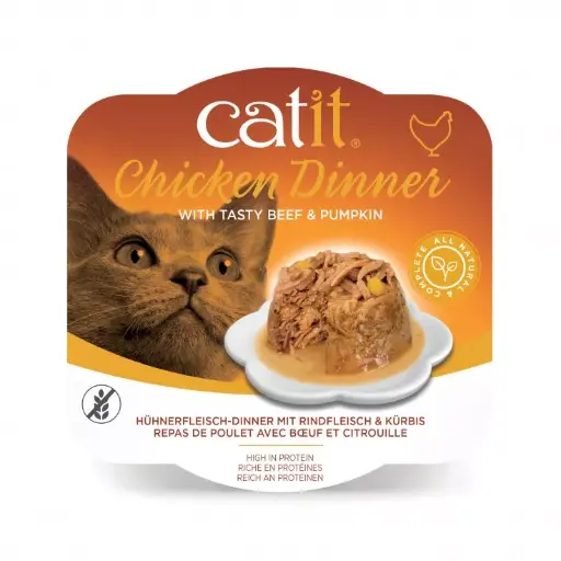[30138100867] Catit Chicken Dinner, Beef & Pumpkin 80 g, 6pcs/box