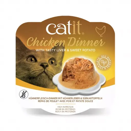 [30138100883] Catit Chicken Dinner, Liver & Sweet Potato 80 g, 6pcs/box 