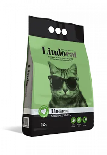[30138100906] LindoCat White Bentonite Original White - 10 L (Fragrance Free)