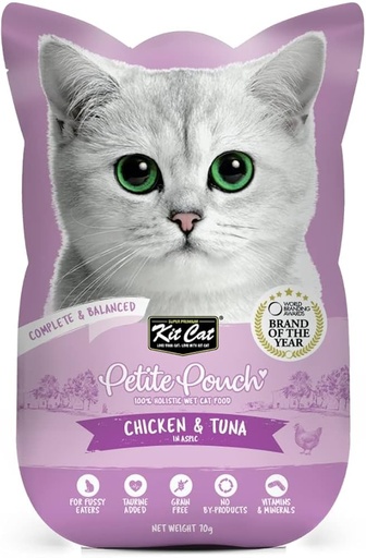 [30138100996] KitCat: Petite Pouch - 70g | Chicken & Tuna