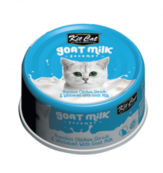 [30138101021] KitCat: Gourmet Chicken & Whitebait - 70g | Goat Milk